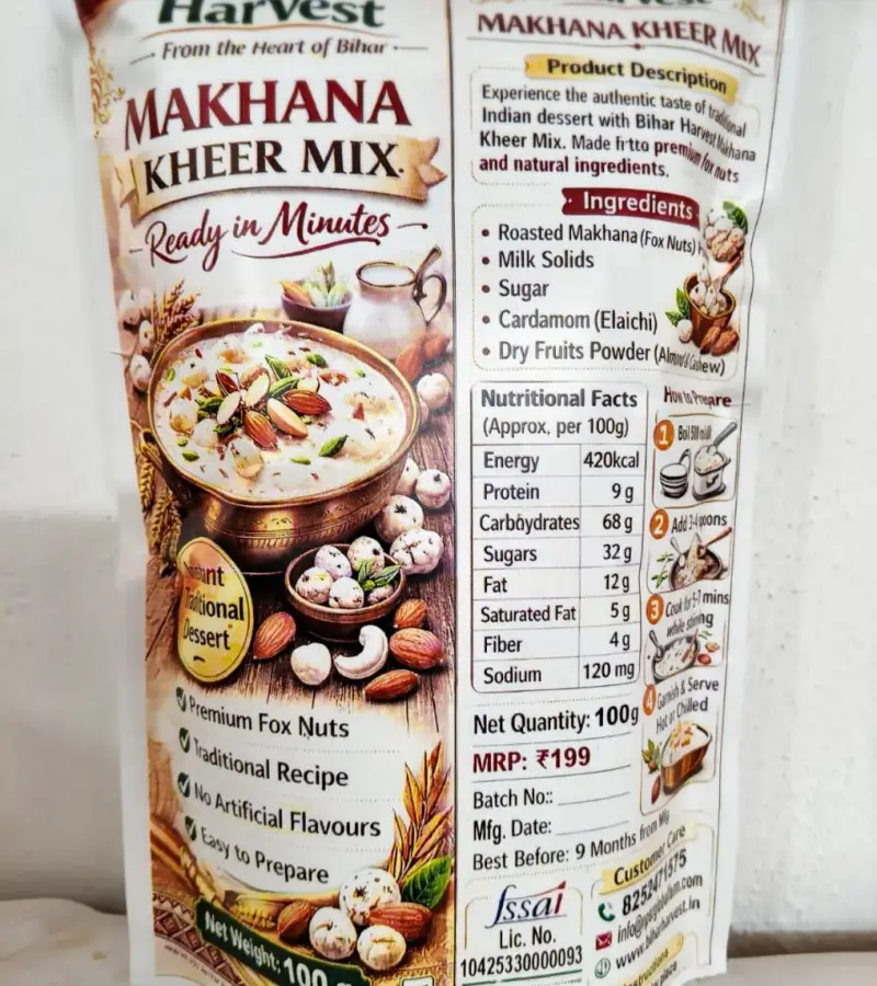 Makhana Kheer Mix - Good Quality cleaned grains
